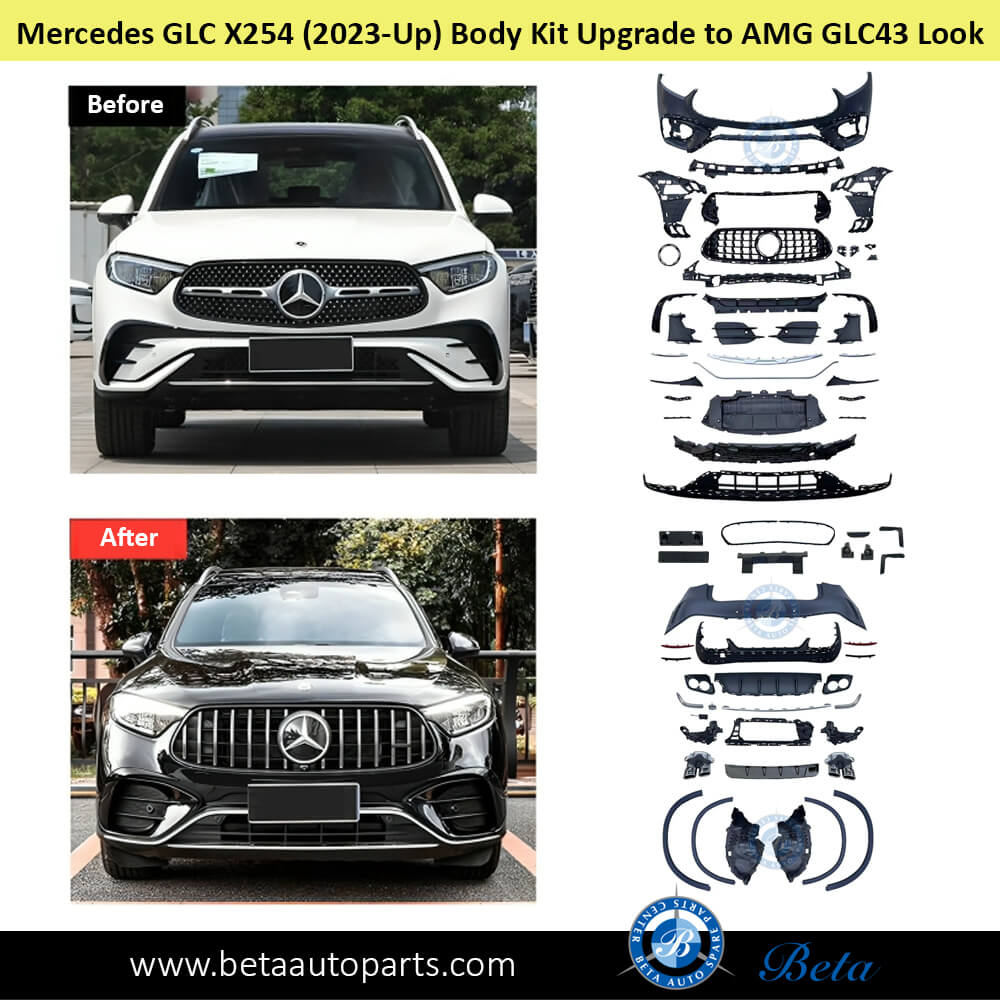 Body Kit Upgrade to GLC43 Look for Mercedes GLC X254 2023-Up models rear side Body Kit Upgrade to GLC43 Look for Mercedes GLC X254 2023-Up models rear side